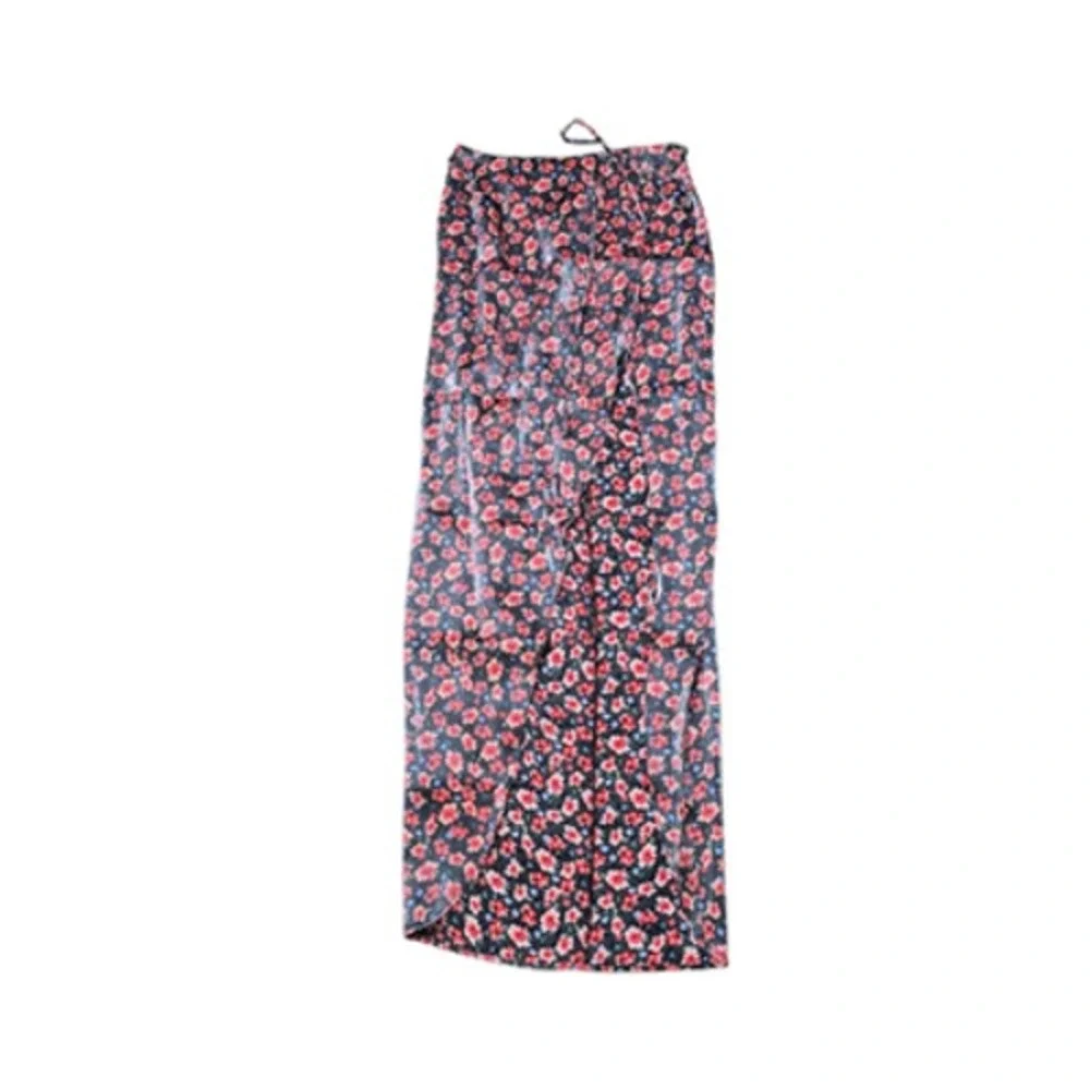 Rumer‎ Soraya Skirt Womens Small Black Floral Maxi Wrap High Waist New Australia